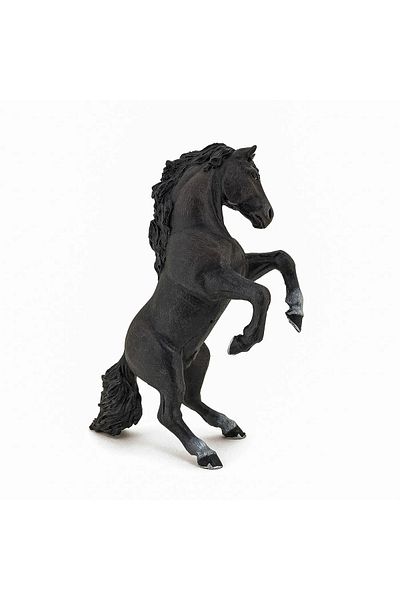 As PAPO GRAY BLACK HORSE FIGURINE