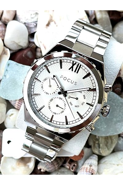 Focus Men's Watch All F. Active Steel 3 Atm Guaranteed 2 Years Wristband Gift