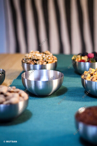 Mutsan 10'lu 10,5 cm Paslanmaz Çelik Çerezlik Kase Seti | Tatlı Meze Kahvaltı...