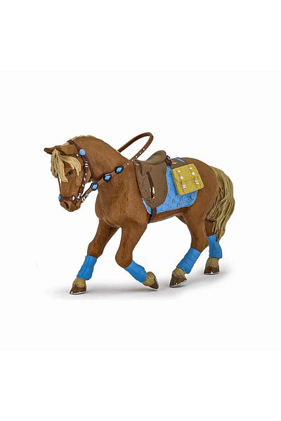 As PAPO RIDING HORSE FIGURINE