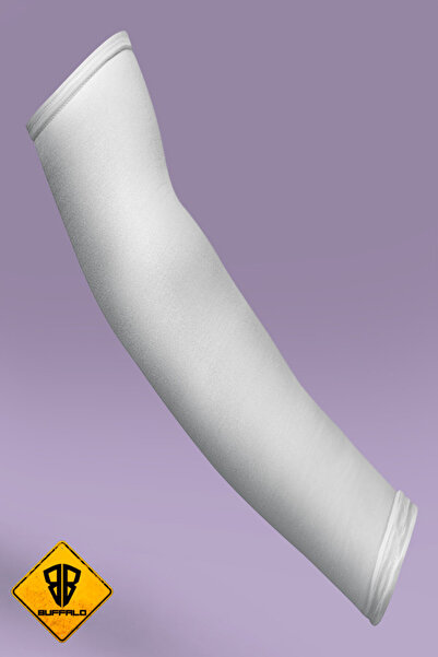 Buffalo Motorcycle Bicycle Arm Sleeve Right Left Arm Socks White