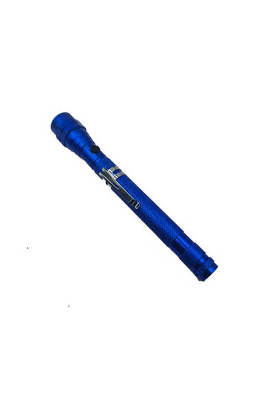 dalimag Recuperator Telescopic, Lanterna Led, Magnet, Sistem Prindere Curea, 17 cm, Albastru