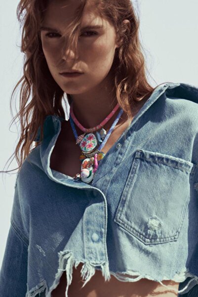 by deniz çakır takı & aksesuar Ceramic Charm Double Necklace