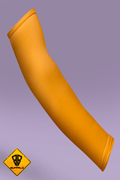 Buffalo Motorcycle Bicycle Arm Sleeve Right Left Arm Socks Orange