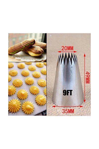 LOVYCO Stainless Steel Cream Piping Bag Tip (Whipped Cream Bag Tip, Holder) 6 Pieces + 2 Whipped Cream Bags