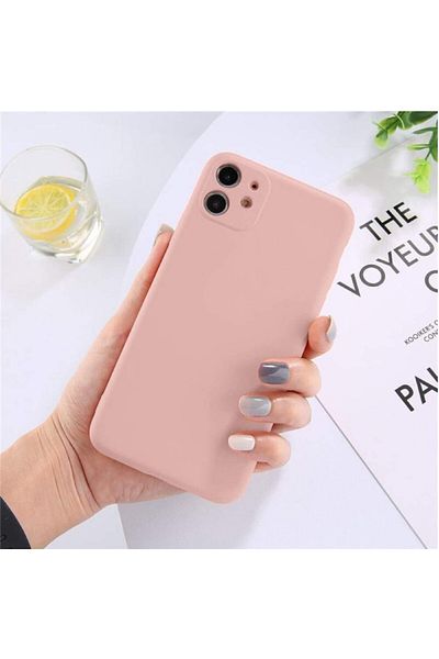 OEM Carcasă compatibilă pentru iPhone 11 din silicon cu interior din microfibră și protecție pentru cameră - Roz
