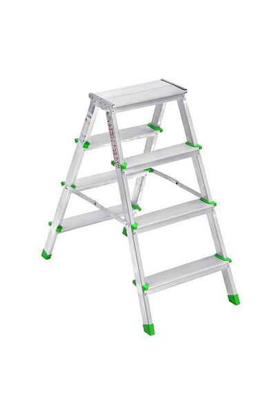 MR RZN STORE 4+4 Double Sided Aluminum Ladder with SM Palace