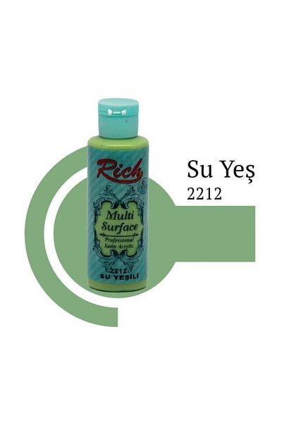 NEZADE STORE Rich Multi Surface 2212 Water Green Acrylic Paint 120 cc