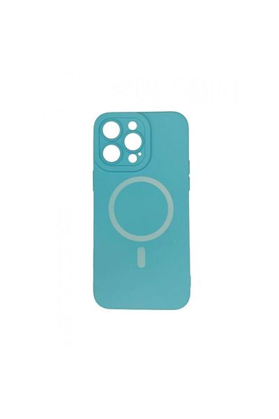 OEM Husă Magsafe pentru iPhone 12 PRO din silicon cu protecție pentru cameră - Turcoaz