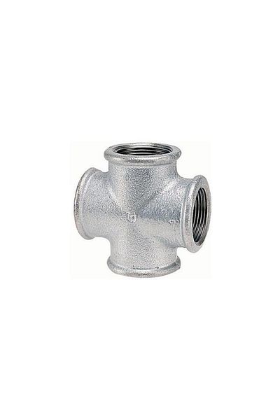 NEZADE STORE 1 1/2 Galvanized Cross Te (Curved)