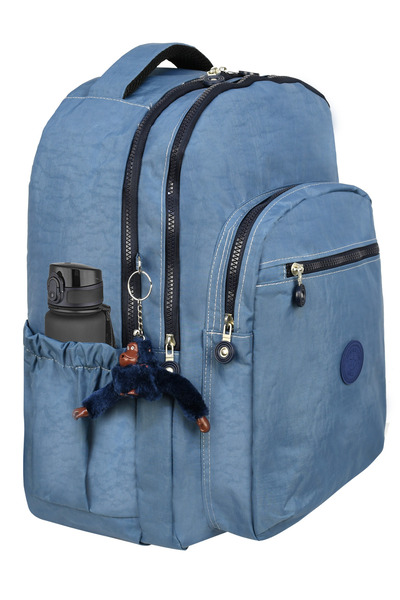 Kingston Hill Rucsac ușor din țesătură Crinkle - Potrivit pentru școală/utilizare zilnică, impermeabil, cu mai multe compartimente