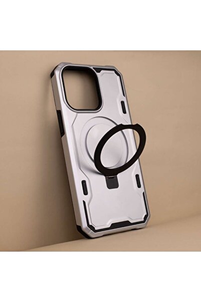 OEM Carcasă Defender Mag Ring pentru iPhone 11 - MagSafe - Argintie