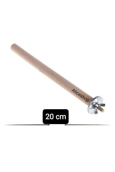 aliceshop Smooth 12mm Natural Wood Stake with Screws 20cm
