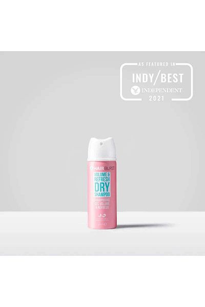 Hairburst Dry Shampoo for Volume and Hair Refreshment, Travel Size, Hairburst, 50 ml