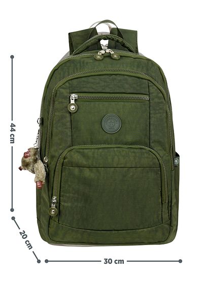 Kingston Hill Crinkle Fabric Lightweight Backpack - Suitable for School/Daily Use, Waterproof, Multi-Compartment