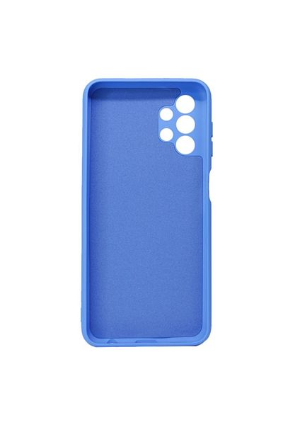OEM Husă pentru Samsung Galaxy A13 4G din silicon catifelat cu protecție pentru cameră - Albastră