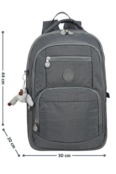 Kingston Hill Crinkle Fabric Lightweight Backpack - Suitable for School/Daily Use, Waterproof, Multi-Compartment