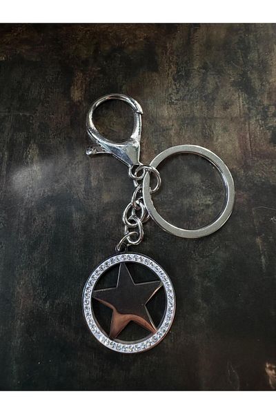 LAİKA Charm Attachable Stone Star Keychain