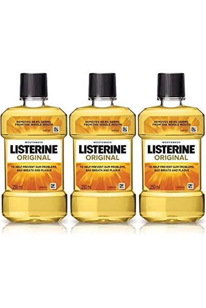 Listerine غسول الفم الأصلي 250 مل (عبوة من 3 قطع)