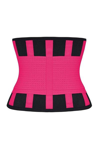SIKS ® centură modelatoare pentru tonifiere, neopren, mărimea XXL, negru/roz