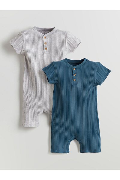 LC Waikiki Lcwk Crew Neck Baby Boy Camisole Jumpsuit 2-Piece
