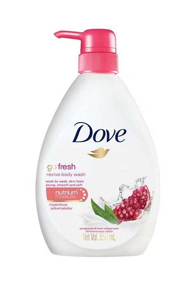 Dove غسول الجسم المغذي والمرطب جو فريش ريفايف 550 مل