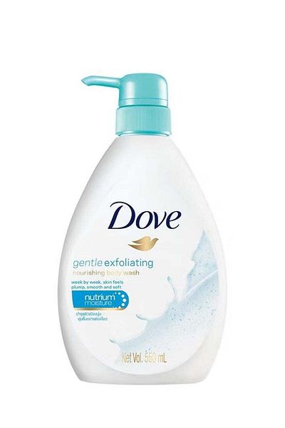 Dove غسول الجسم المقشر اللطيف من دوف، 550 مل