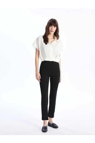 LC Waikiki Women's Elastic Waist Plain Tights