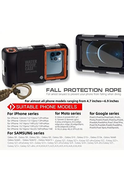 UPGRADE Hard protective case for mobile phones,underwater photography case with a depth of up to 15 meters
