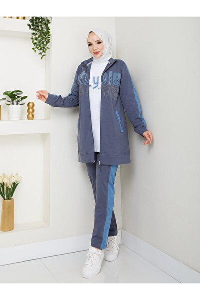 moda4b Σετ Αθλητικών Ρούχων με Τεσσάρες Επενδύσεις - Βαμβακερό και Τζιν Λεπτο...