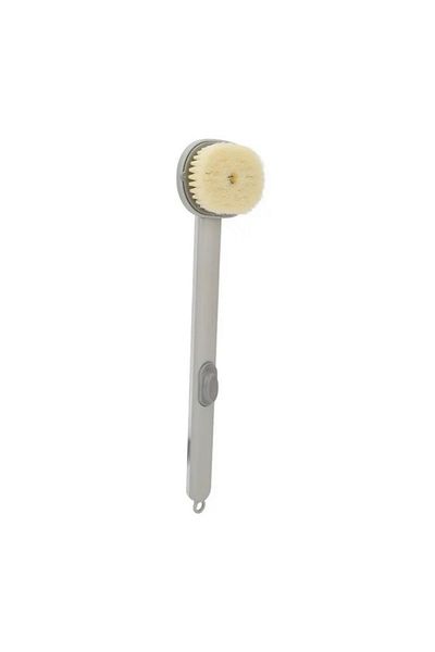 SIKS Bath Brush, Ideal for Back, Soles, Scrubbing Effect, 36x9 cm, Gray