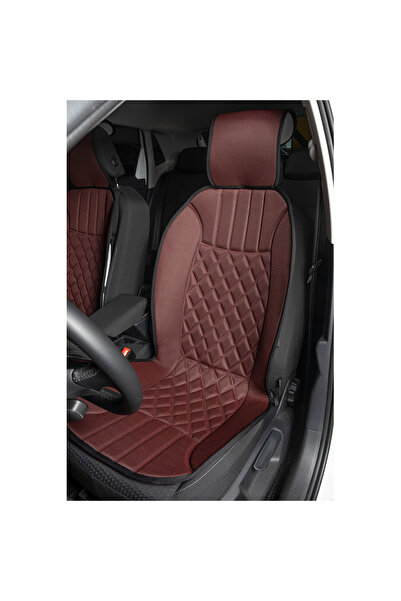 Honda Civic FC5 Uyumlu Lüx Oto Koltuk Minderi Ön 2'li Set Elegance BORDO ags