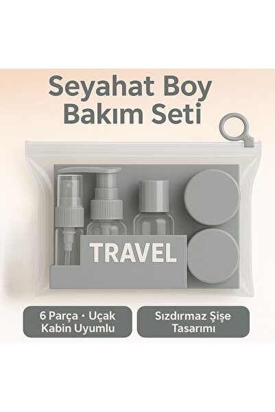 TARIK HOME 5-предметный цветной дорожный набор для ухода за кожей и косметика...