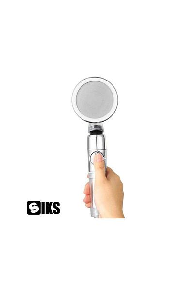 SIKS Cap de duș, Elice SILVER, Jet Turbo Vortex, Filtru de apă, Cap rotativ la 360°