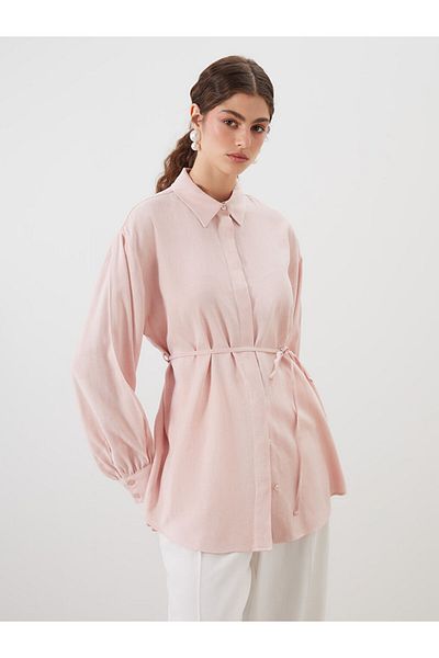 LC Waikiki New Season Linen Blend Women's Shirt Tunic - S5Qu80Z8