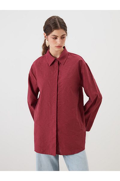 LC Waikiki New Season Textured Women's Shirt Tunic - S5Q085Z8