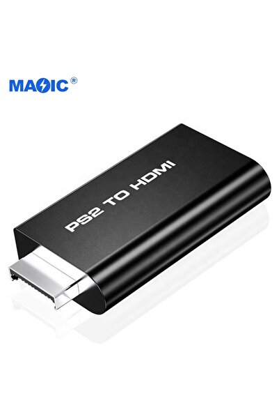 İMEXTECH PS2 to HDMI Dönüştürücü Çevirici 1080P AV Adaptör 3.5mm Ses Çıkışlı USB’li 480i/480p/576i Destekli