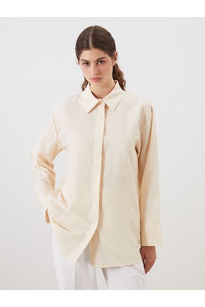 LC Waikiki New Season Textured Women's Shirt Tunic - S5Q085Z8