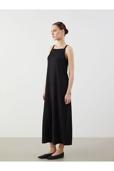 LC Waikiki New Season Square Neck Textured Dress - S5Nq80Z8