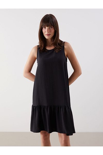 LC Waikiki Crew Neck Midi Dress