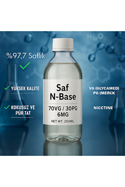 Premium Saf NBASE 6MG-250ML DIY | 70/30 Vg-Pg