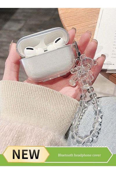 Generic Transparent Glitter Case Compatible with Apple AirPods Pro