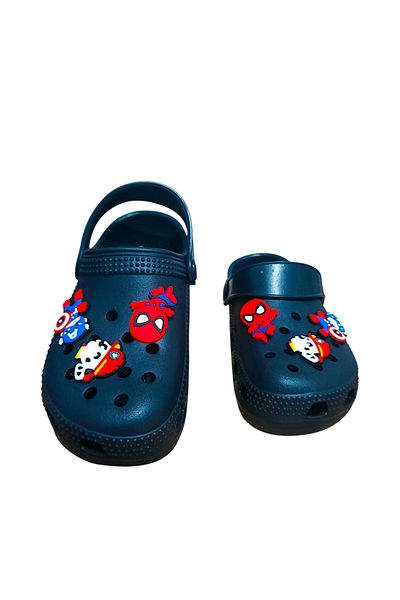AkınalBella Black Figured Children Cross Papuci și sandale pentru copii Home Nursery Sea Seaside Papuci și sandale