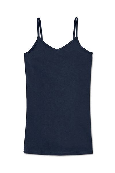 Tchibo Kids Girl Plain 2 Undershirts, Navy and Lilac