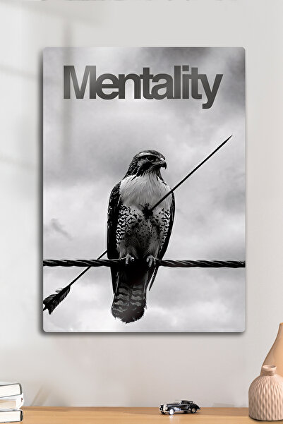 DekorHane Imprimare metalică - Motivație, Mentality, Mental Power Poster deco...