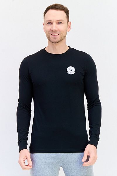 adidas Originals X Disney Men Sportswear Fit Long Sleeves Outdoor T-shirt, Black