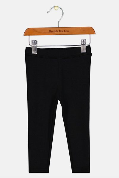 GAP Toddlers Girl Solid Pull On Leggings, Black