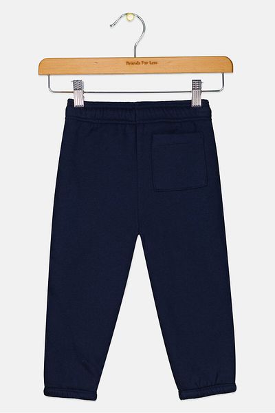 GAP Toddlers Boy Drawstring Jogger Pants, Navy Blue