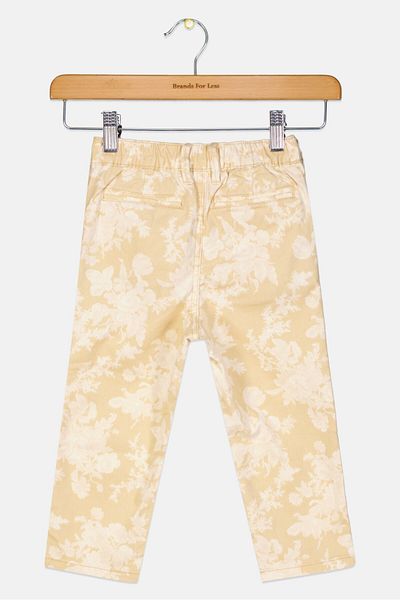 GAP Toddlers Girl Floral Print Chino Pants, Multicolor