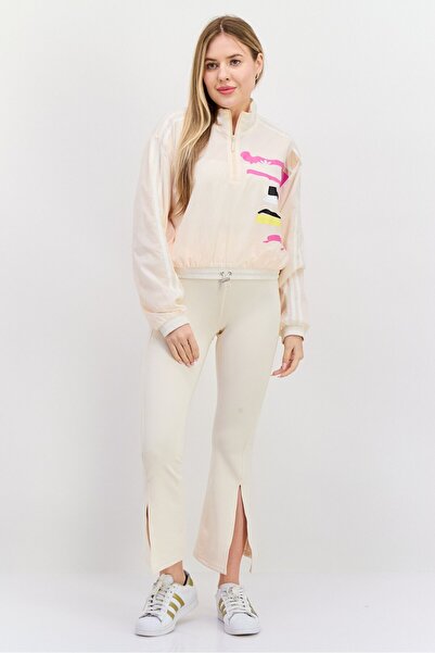 adidas Women Sportswear Fit Training Jacket, Beige